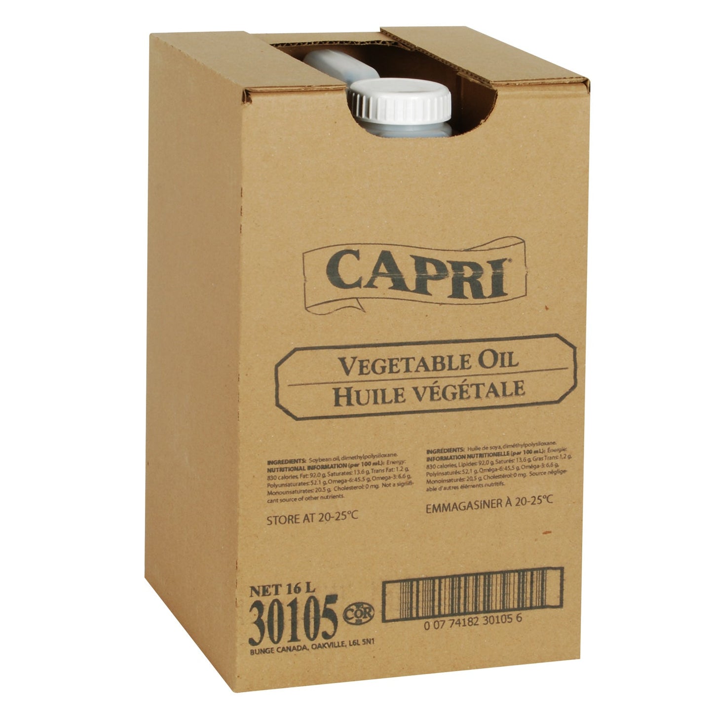 CAPRI - VEGETABLE OIL BOX 16LT
