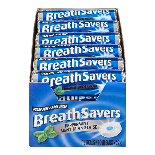 BREATH SAVERS - SF PEPPERMINT 18x22GR