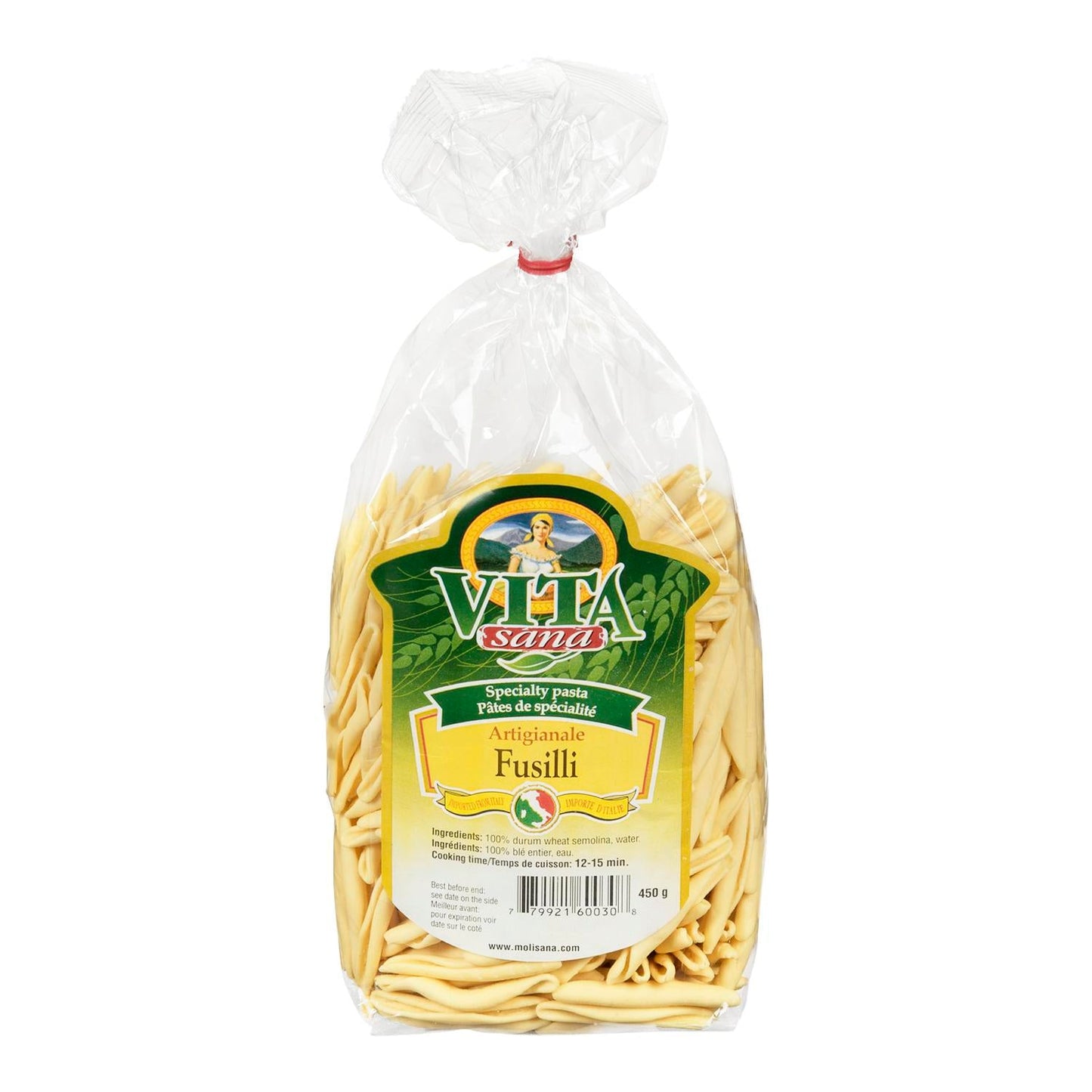 VITA SANA - PASTA FUSILLI 450GR