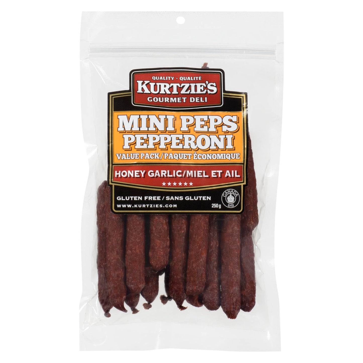 THE GREAT CANADIAN MEAT - TGCM MINI PEPPER HONEY GARLIC 225GR