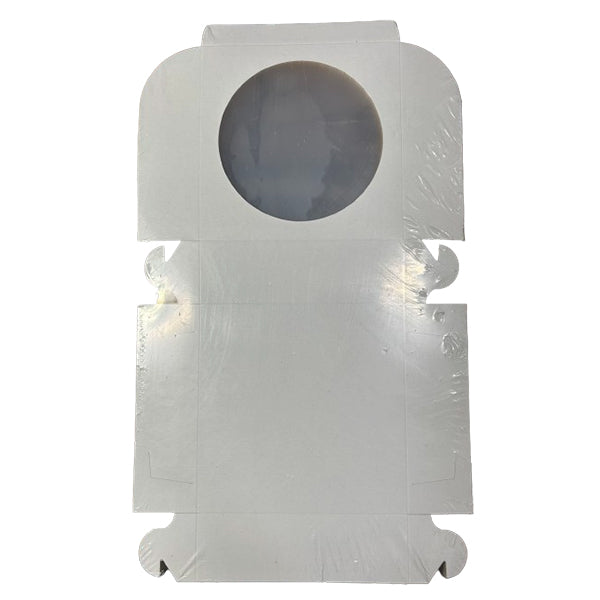 E.B. BOX - ROUND WINDOW CAKE BOXES 8x8x2.5 250EA