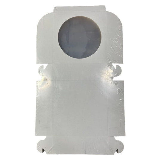 E.B. BOX - ROUND WINDOW CAKE BOXES 8x8x2.5 250EA