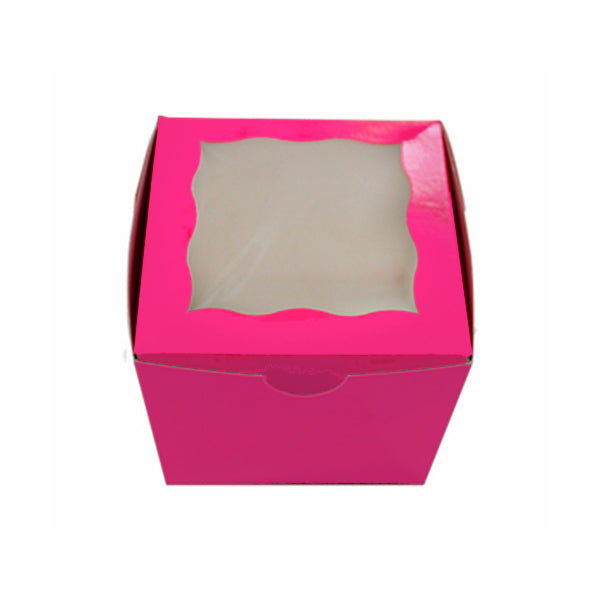 E.B. BOX - 1PK CUPCAKE PINK 4x4x4 100EA