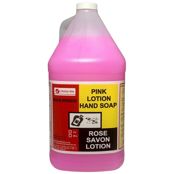 CHOICE LINE - PINK HAND LOTION SOAP 4LT