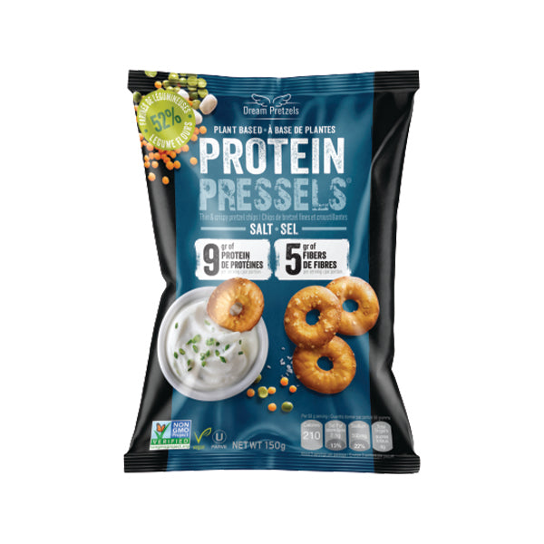 DREAM PRETZEL - PROTEIN PRESSELS SALT CHIPS 150GR