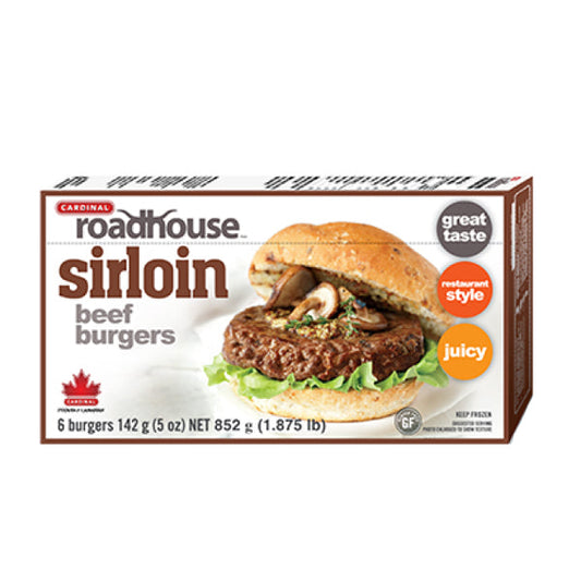 CARDINAL - ROADHOUSE SIRLOIN BEEF BURGERS 9x850 GR