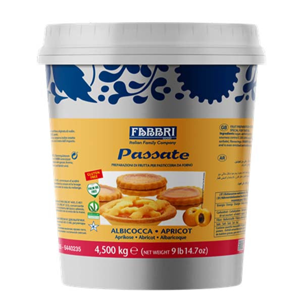 FABBRI 1905 - APRICOT PASSATE FOR JAM TARTS 4.5KG