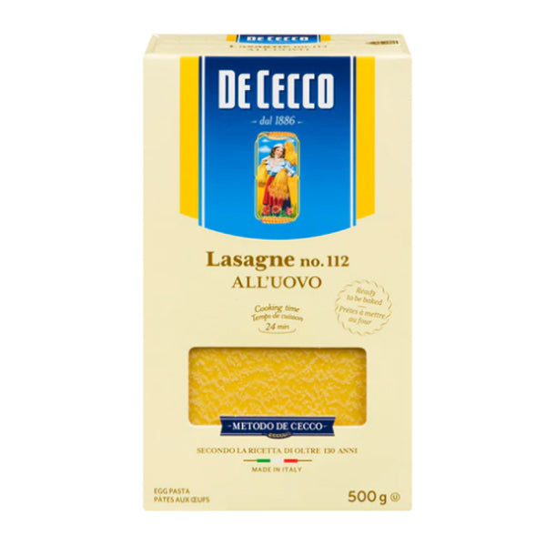 DE CECCO - #112 LASAGNA TIMBALLO 500GR 12x500 GR