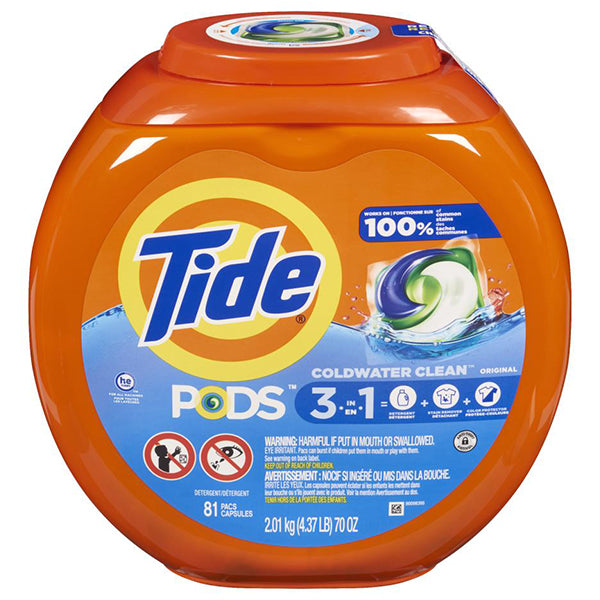 TIDE - PODS 3 IN 1 ORIGINAL SCENT 4x81 CT