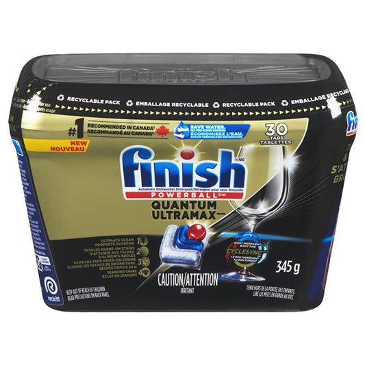 FINISH - QUANTUM ULTRAMAX DISHWASHER DETERGENT TABS 6x30 CT