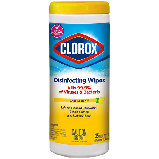 CLOROX - WIPES LEMON BLEACH FREE 12x35 EA