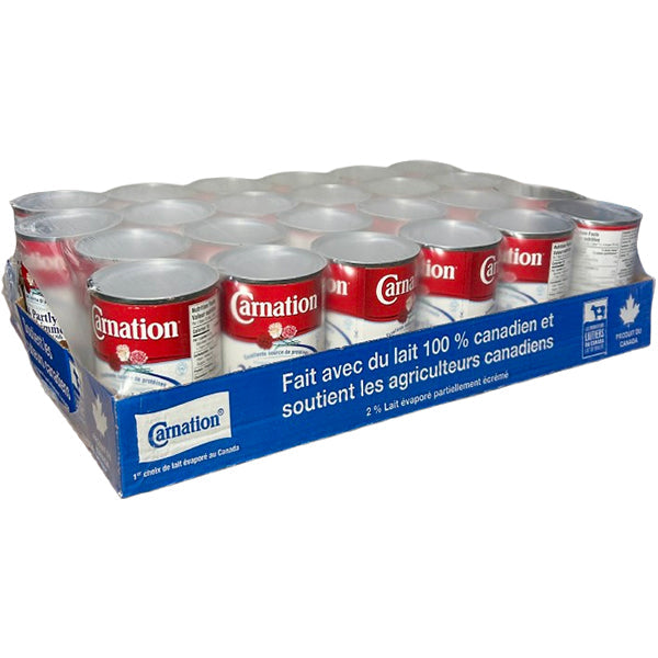 CARNATION - 2% EVAPORATED P/SKIM MILK 24x370 ML