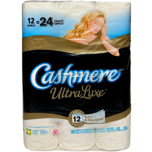 CASHMERE - BATH TISSUE DOUBLE ROLL 12=24 ULTRA LUXE 4x12 EA