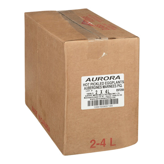 AURORA - EGGPLANT IN OIL HOT 2x4 LT