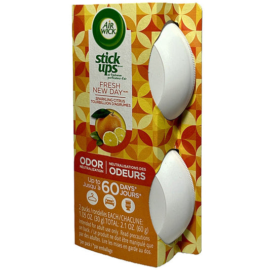AIR WICK - STICK UPS FRESHENER SPARKLING CITRUS 12x2 CT