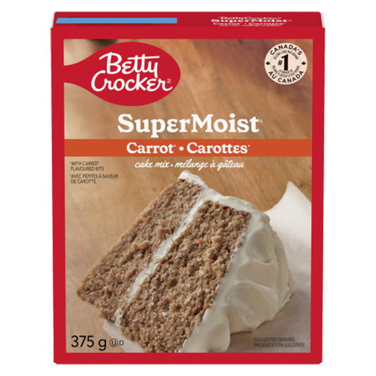 BETTY CROCKER - SUPER MOIST CARROT CAKE MIX 12x375 GR