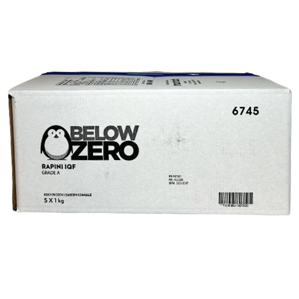 BELOW ZERO - IQF CUT RAPINI 5x1 KG