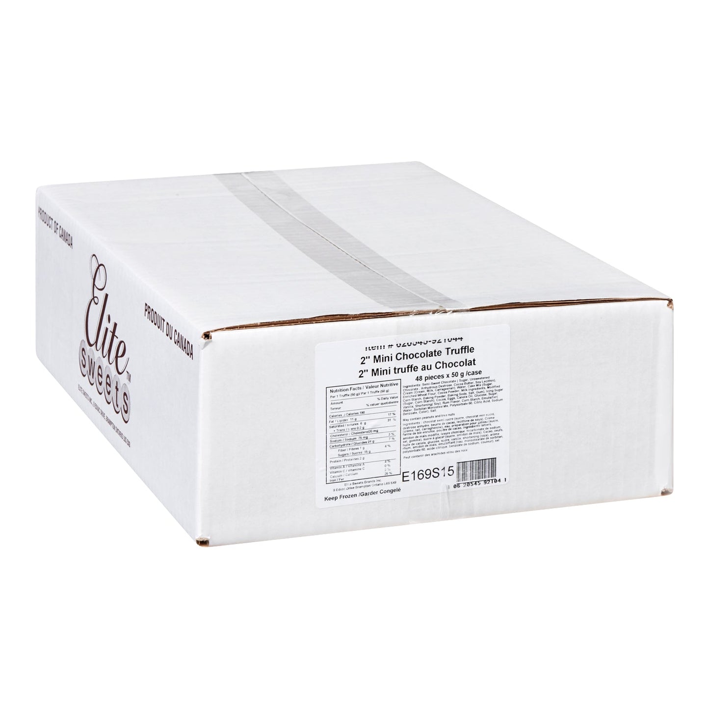 ELITE SWEETS - 2in MINI CHOCOLATE TRUFFLE MOUSSE 48EA