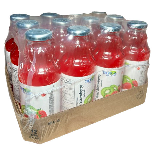 TROPICAL DELIGHT - TD STRAWBERRY KIWI JUICE 12x473ML