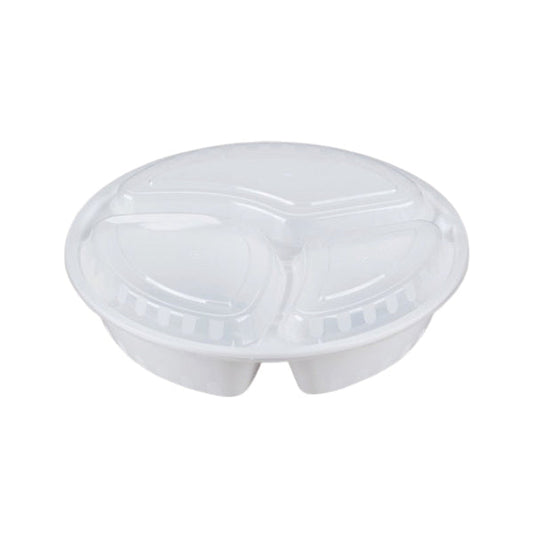 E2E FOODPACK - ROUND COMPARTMENT FOOD CONTAINER 48OZ 150EA