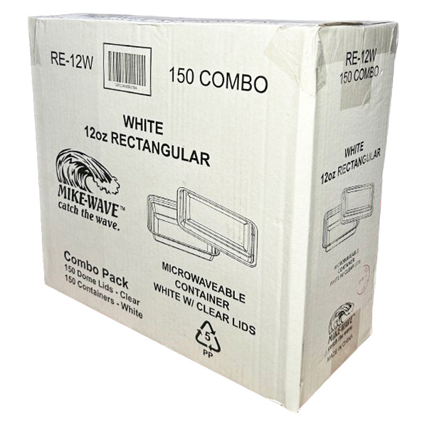 E2E FOODPACK - 12oz RECTANGULAR FOOD CONTAINER COMBO 150EA