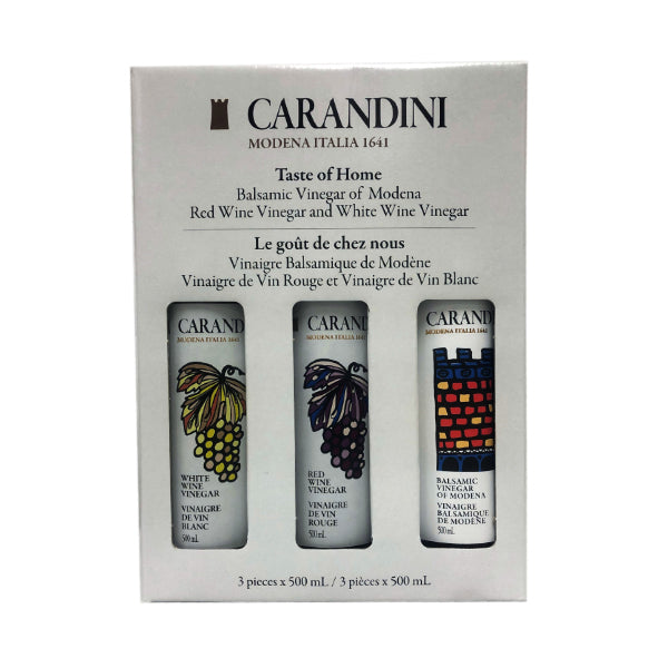 CARANDINI - TRIO RED BOX VINEGAR 4x3x500 ML