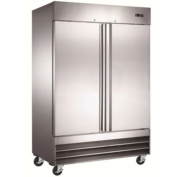 CANCO - DOUBLE SOLID DOOR 54" WIDE STAINLESS STEEL FREEZER EA
