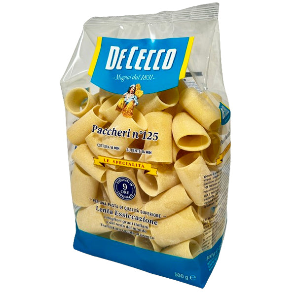 DE CECCO - #125 PACCHERI PASTA 500GR