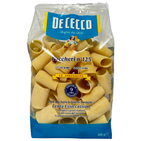 DE CECCO - #125 PACCHERI PASTA 500GR
