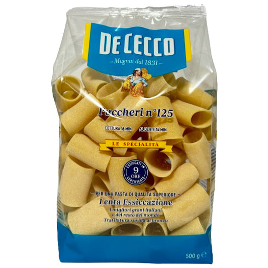 DE CECCO - #125 PACCHERI PASTA 500GR