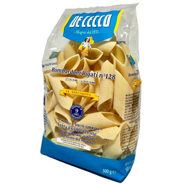 DE CECCO - #128 BOMBARDONI RIGATI 500GR