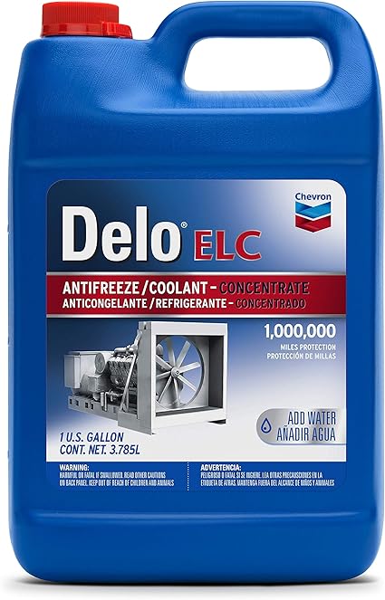 DELO - CHEVRON ELC ANTIFREEZE/COOLANT PREMIX 50/50 6x3.78 LT